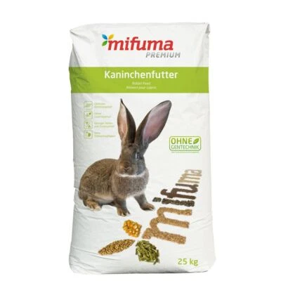 (1,06€/kg) Mifuma Plus 25 kg Kaninchenfutter mittlere Rassen 5 mm Pellets - Bild 1 von 2
