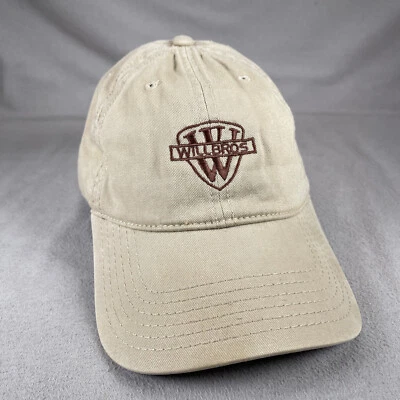 WILL BROS 帽子男式均码米色绑带帽 Otto 刺绣户外 — 第 1/4 张图片