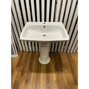 LAVABO BIANCO FILO ROSSO COSMATI - Imagen 1 de 5