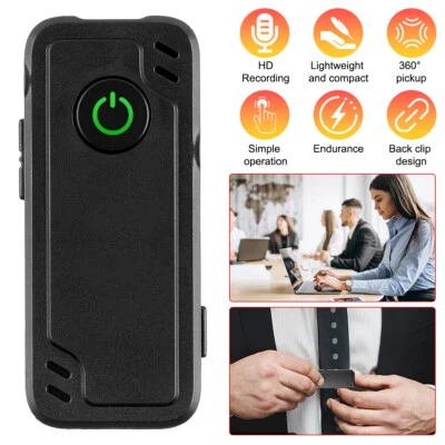 MP3 Digital Hidden Voice Recorder Spy Mini Clip-On Audio Activated Dictaphone - Image 1 of 4