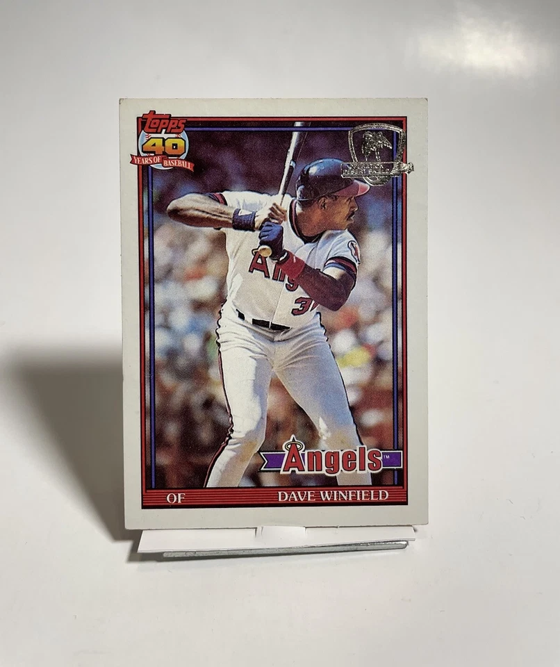 1991 Topps Desert Shield #630 Dave Winfield California Angels Baseball Card - Image 1 of 2