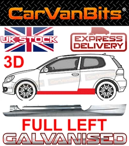 FOR VW GOLF 6 VI MK6 5K 3 DOOR 2008-2016 FULL SILL REPAIR BODY RUST PANEL LEFT - Picture 1 of 8