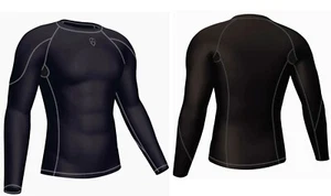 Men's Full Sleeve Compression Base Layer – Ideal for Gym, Running, & Sports - Picture 1 of 5
