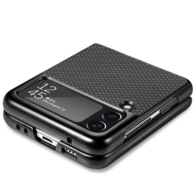 Custodia cover per Samsung Galaxy Z Flip 4 5g Rigido opaco in fibra di carbonio - Imagen 1 de 4