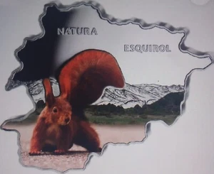 RARE 2 2013 Andorra Squirrel Nature Map Shaped OZ 999 Silver Proof Coin NGC PF69 - Picture 1 of 5