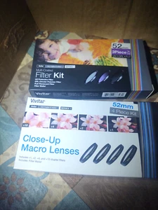 Vivatar 52MM Close Up Macro Lenses & Multi Coated Filter Kit "NEW" - Picture 1 of 2