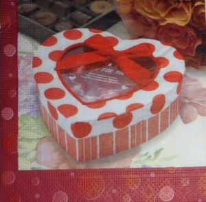 4 servilletas de papel de almuerzo individuales mesa de elaboración/corazón regalo 40 - Imagen 1 de 1