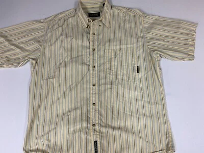Camisa Timberland Hombre Grande Amarillo Rayas Meteorólogo Botón Abajo Foto 1 de 4