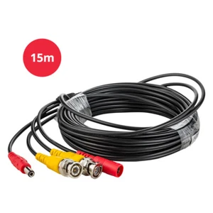Security Camera Cable BNC Extension Power Cord CCTV Surveillance DVR 15 Meter - Picture 1 of 6