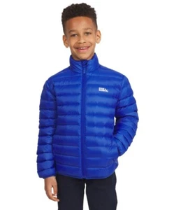 Eddie Bauer Boys Packable Down Jacket Size Medium (7-8) Blue 650 NEW - Picture 1 of 8