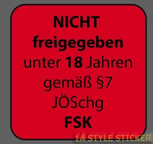 Auto Aufkleber Warnung turbo Hubraum Autoaufkleber Fridays for Tuning fsk 18 d85 - Picture 1 of 1