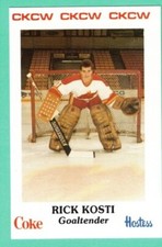(1) RICK KOSTI  1985-86 AHL MONCTON GOLDEN FLAMES  NM+  (G2886)