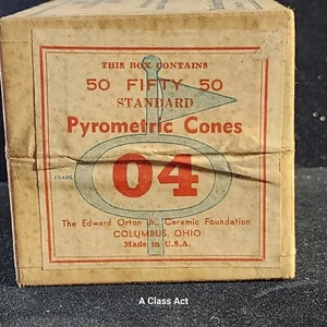 04 Orton Standard Pyrometric Cones. 50 Count. Sealed. NOS. Our T5827 - Picture 1 of 6