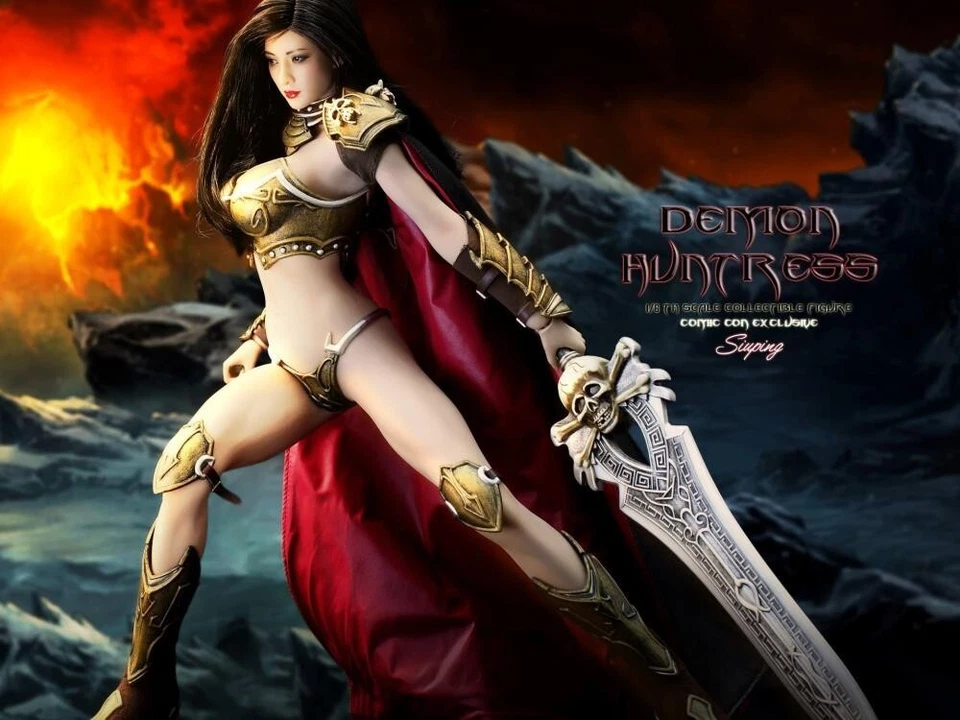 Figura de acción exclusiva de Demon Huntress Comic Con escala 1/6 de TbLeague Phicen Foto 1 de 4