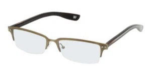 New Bottega Veneta Semi Rimless Brushed Brass Narrow Eyeglasses Frames Eyewear - Picture 1 of 10