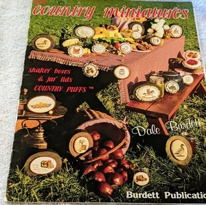 Dale Burnett "Country Miniatures"Cross Stitch Patterns Year 1983 Pre Owned Gd... - Picture 1 of 12