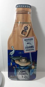 Lisa Pollock Bamboo Grazing Board Weekend Forecast Bottle Shape Serving Platter - Picture 1 of 6