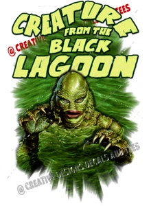 Creature from the Black Lagoon Classic Horror Movie Vintage Look T-Shirt Sm-2XL - Picture 1 of 9