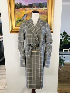 J.ING karierter Trenchcoat mit Gürtel Damen neu ohne Etikett Größe XS - Bild 1 von 8