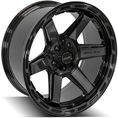 Gloss Black Wheel w/Brushed Face 20x10 for 1992-96 Ford F-150 by 4PLAY - RVO4157 - Image 1 of 3