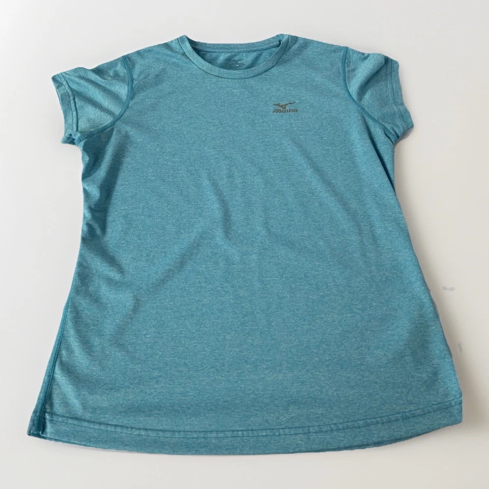 Camisa de correr Mizuno de secado rápido para mujer talla M color azul aguamarina Foto 1 de 4
