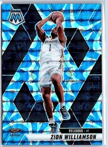 2024-25 Panini Mosaic Zion Williamson Reactive Blue Mosaic Prizm #119 Pelicans - Picture 1 of 10