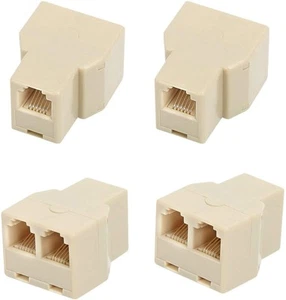 Uvital RJ12 6P6C 1 Female to 2 Female Telephone Line Splitters, Telephone Lan... - Zdjęcie 1 z 6