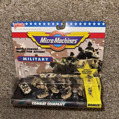 VTG 1991 Galoob Micro Machines Military Combat Company #11 Sealed Hummer Troops - Image 1 of 4