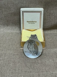 Vintage Reed & Barton Damascene Necklace with Owl Bird Pendant - Picture 1 of 6