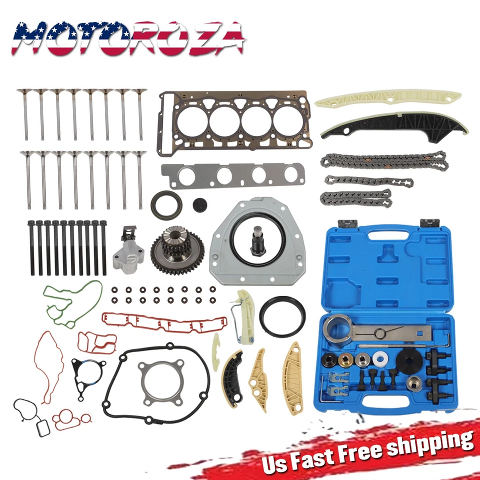 Repair Kit Timing Chain Tool Kit Head Gasket for VW GTI Jetta Audi A4 1.8 2.0 - Image 1 of 4