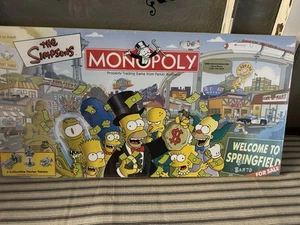 Hasbro Monopoly The Simpsons Edition Board Game 2001 New Sealed - Picture 1 of 4