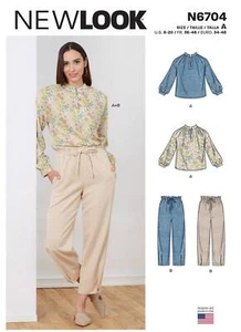 Schnittmuster Damenkombi aus Shirt und Hose NewLook nl6704 34-46 - Bild 1 von 9