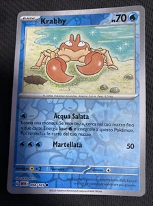 KRABBY 098/165 Reverse Holo in Italiano POKEMON 151 Scarlatto Violetto MEW - Picture 1 of 1