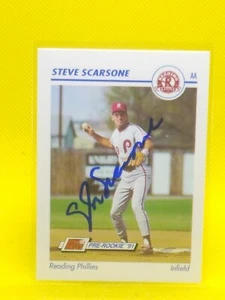 Steve Scarsone 1991 Line Drive #518 Reading Phillies (PERSONAL AUTOGRAPH) - Picture 1 of 1