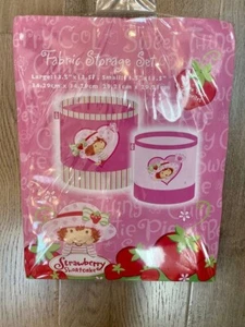 2 piece Strawberry Shortcake fabric storage baskets - Picture 1 of 4