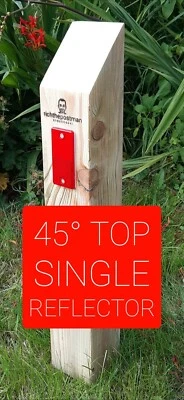 Wooden, Timber, Keep Off Grass Verge Post, Push In Ground, No Dig, No Parking - Image 1 of 4