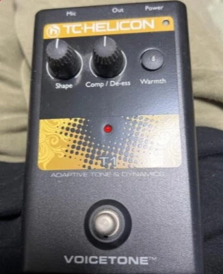 TC HELICON VOICETONE T1 Tone Correction Dynamics Vocal Effect Pedal Work Tested - Image 1 of 2