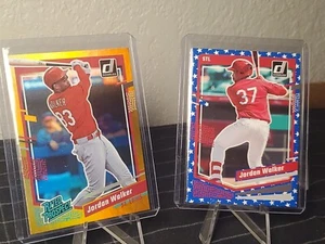 Jordan Walker 2023 Donruss Rated Prospect Orange Foil & Star Parallel Rookies - Picture 1 of 5