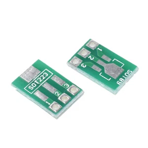 5pcs Double-Side SMD SOT223 SOT89 to DIP SIP3 Adapter PCB Board Converter - Picture 1 of 1