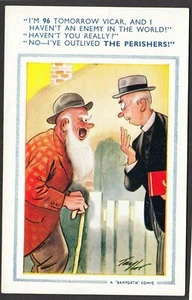 Postcard Bamforth Comic brown triangle Number 996 vicar - Picture 1 of 2
