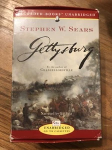 Stephen W Sears Gettysburg Audiobooks Cassettes Narrated by Ed Sala - Picture 1 of 5