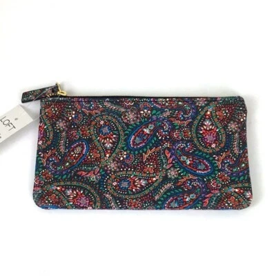 Bolsa pequeña con cremallera Loft bolsa de maquillaje de viaje bolsa de joyería regalo cachemira nueva con etiquetas Foto 1 de 4