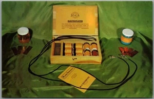 Postal publicitaria vintage década de 1950 ""Electroplatero JO-CA"" Dexter cromada/Sin usar - Imagen 1 de 2