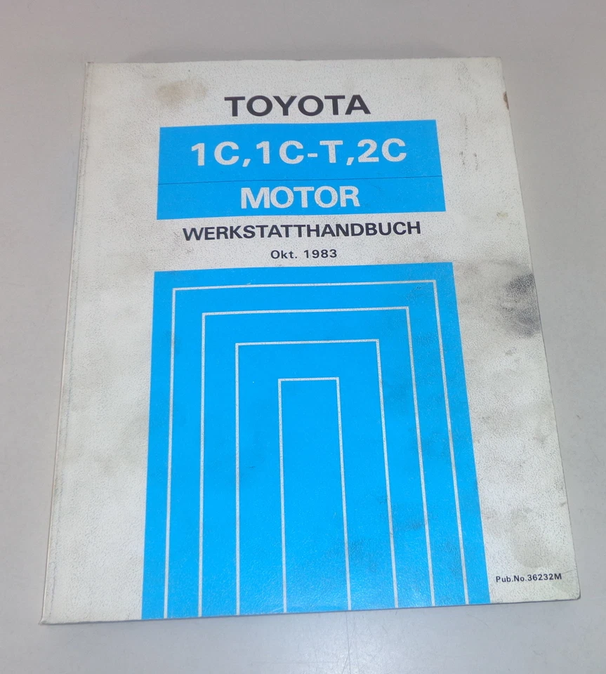 Manual De Taller Toyota Motor 1C / 1C-T / 2 C En Corolla / Carina Y Más. De 1983 - Imagen 1 de 1