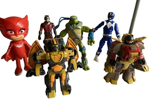 Action Figures Toy Bundle TMNT, Power Ranger, Ant Man, Transformers, PJ Masks - Picture 1 of 20