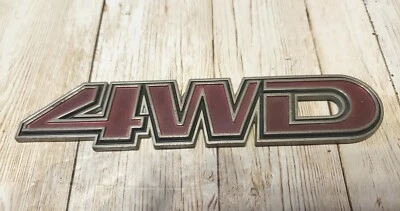 4wd Emblem, 4x4 Badge, 4wheel Drive Nameplate Tag Sticker, 1988 Dodge Colt, Mits - Image 1 of 4