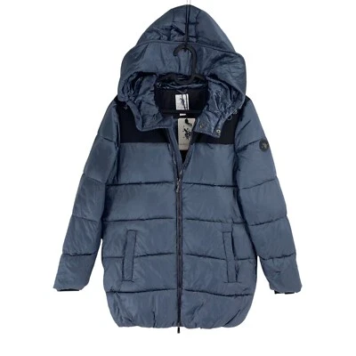 US Polo Assn. Women Blue Hooded Jacket Coat Size EU 38 UK 10 US 8 - Image 1 of 4
