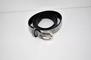 RISANTRY Rhinestone Belt for Women | Sparkly Diamond Belt– Silver LARGE NWT - Picture 1 of 3
