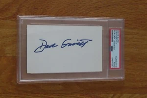 HOFer DAVE GAVITT signed INDEX Card Encapsulated PSA 84980267 1992 DREAM TEAM - Picture 1 of 2