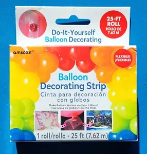NUEVO Globo Amscan 25 pies plástico tira decorativa 25' decoraciones transparentes - Imagen 1 de 4